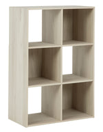 Socalle Natural Tone Wood 6-Cube Organizer