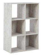 Paxberry Whitewash Wood 6-Cube Organizer