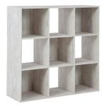 Paxberry Whitewash Wood 9-Cube Organizer