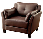 Pierre Brown Leatherette Chair