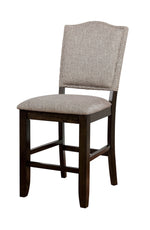 Teagan 2 Walnut/Gray Counter Height Chairs