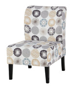 Triptis Gray/Tan Fabric Accent Chair