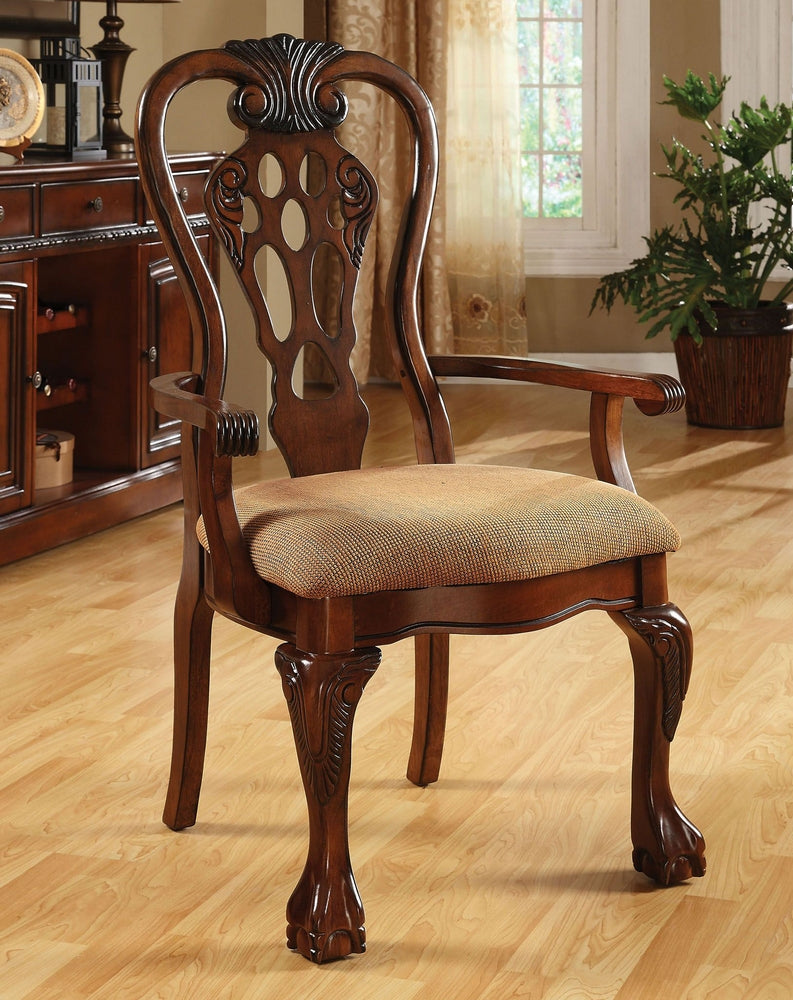 Georgetown 2 Warm Cherry Finish Arm Chairs