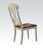 Dylan 2 Buttermilk & Oak Wood Side Chairs