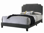 Tamarac Grey Linen-Like Fabric Upholstered Full Bed