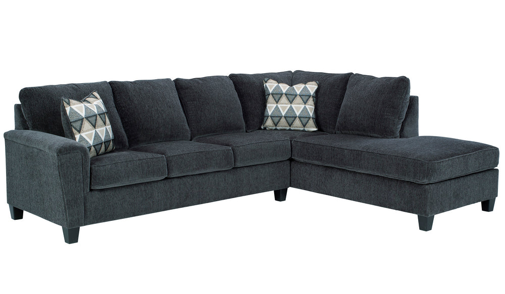 Abinger 2-Pc Smoke Chenille RAF Sectional (Oversized)