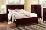 Emilia Dark Brown Wood Queen Bed