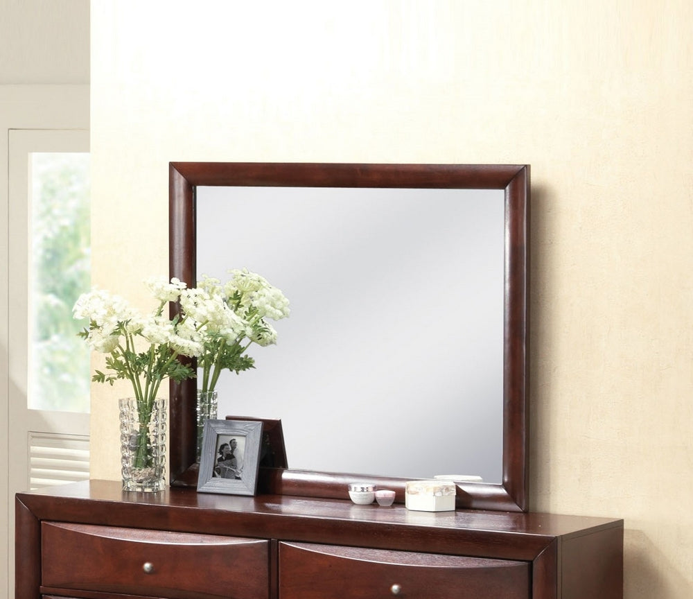 Ireland Espresso Wood Frame Dresser Mirror