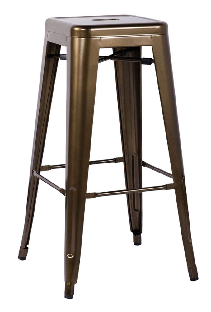 Kiara 2 Bronze Steel Bar Stools