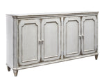 Mirimyn Antique White Wood Accent Cabinet