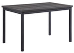 Tripp Gray Wood/Metal Rectangular Dining Table