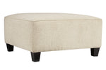 Abinger Natural Chenille Oversized Accent Ottoman