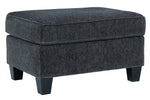 Abinger Smoke Chenille Ottoman