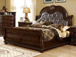 Amber Brown Cherry King Bed (Oversized)