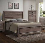 Lyndon Weathered Gray Wood King Bed