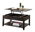 Malachi Black Wood Coffee Table with Lift Top