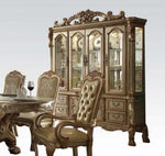 Dresden Gold Patina/Bone Wood/Glass Buffet & Hutch