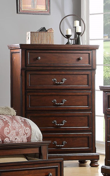 Marvelous Cherry Wood 5-Drawer Chest