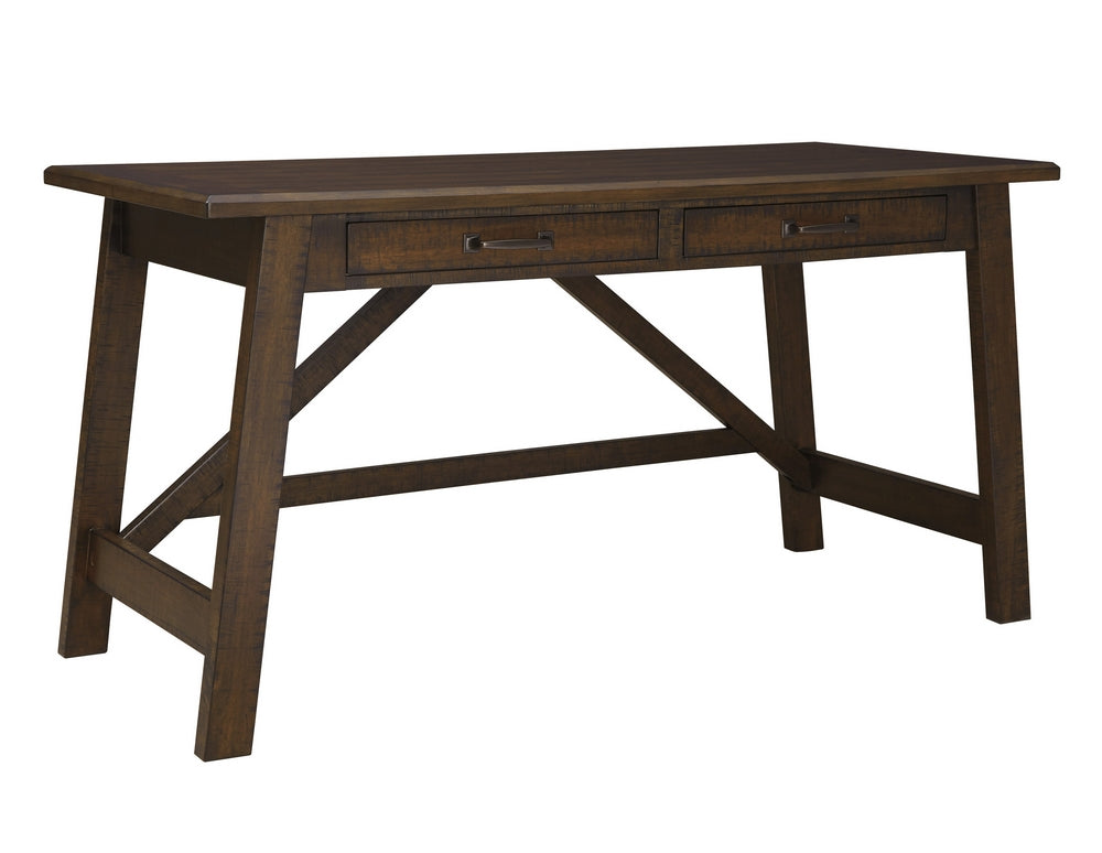 Baldridge Rustic Brown Home Office Desk