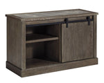 Luxenford Grayish Brown Wood Large Credenza