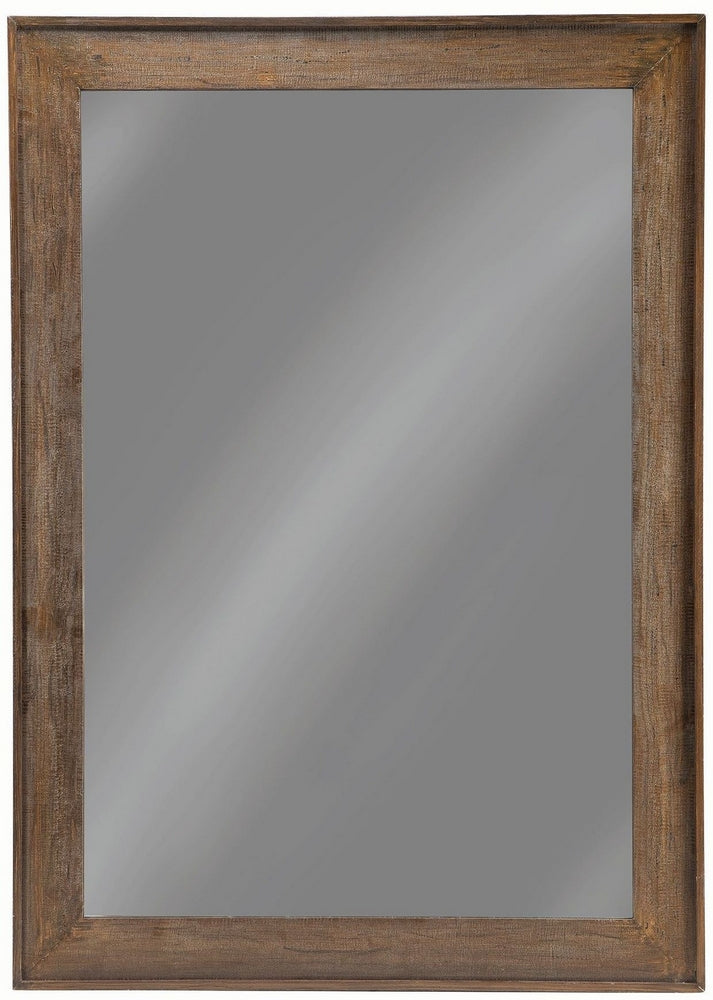 Jelica Distressed Brown Wood Frame Floor Mirror