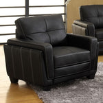 Blacksburg Black Leatherette Chair