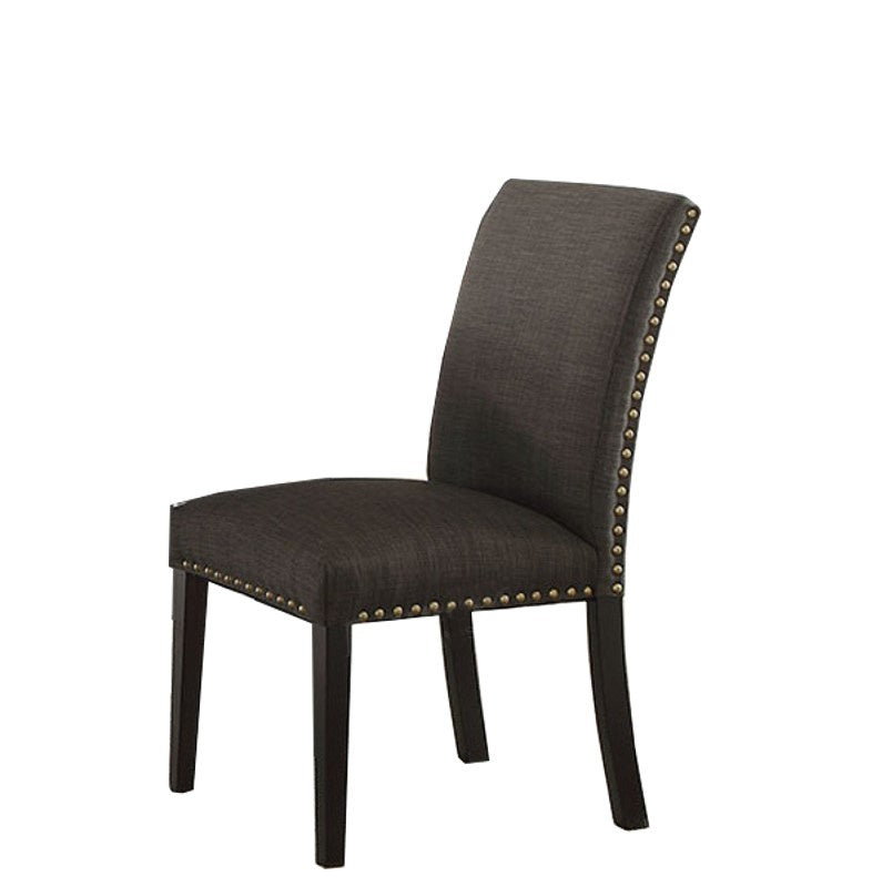 Persefoni 2 Black Polyfiber/Wood Side Chairs