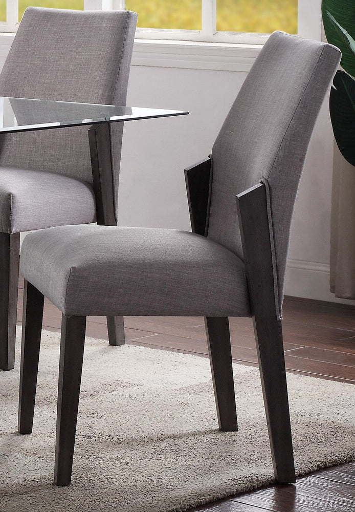 Belay 2 Gray Oak Fabric/Wood Side Chairs