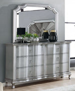 Aalok Silver Wood Dresser with 6 Drawers