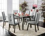 Abelone Gray Wood Rectangular Dining Table