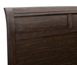 Alaina Walnut Wood Cal King Bed (Oversized)