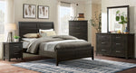 Alaina Walnut Wood Cal King Bed (Oversized)