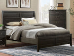 Alaina Walnut Wood Queen Bed