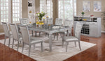 Alena 2 Silver Leatherette/Wood Side Chairs