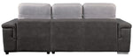 Alfio 2-Pc Two-Tone RAF Sectional with Pull-Out Bed