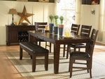 Ameillia Dark Oak Dining Table with Butterfly Leaf