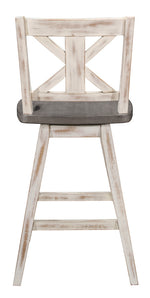 Amsonia 2 Distressed Gray/White Counter Height Chairs