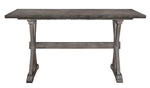 Amsonia Distressed Gray Wood Counter Height Table