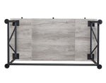 Analiese Grey Driftwood Wood/Black Metal Writing Desk