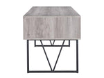 Analiese Grey Driftwood Wood/Black Metal Writing Desk