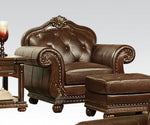 Anondale 4-Pc Espresso Top Grain Leather Match Sofa Set (Oversized)