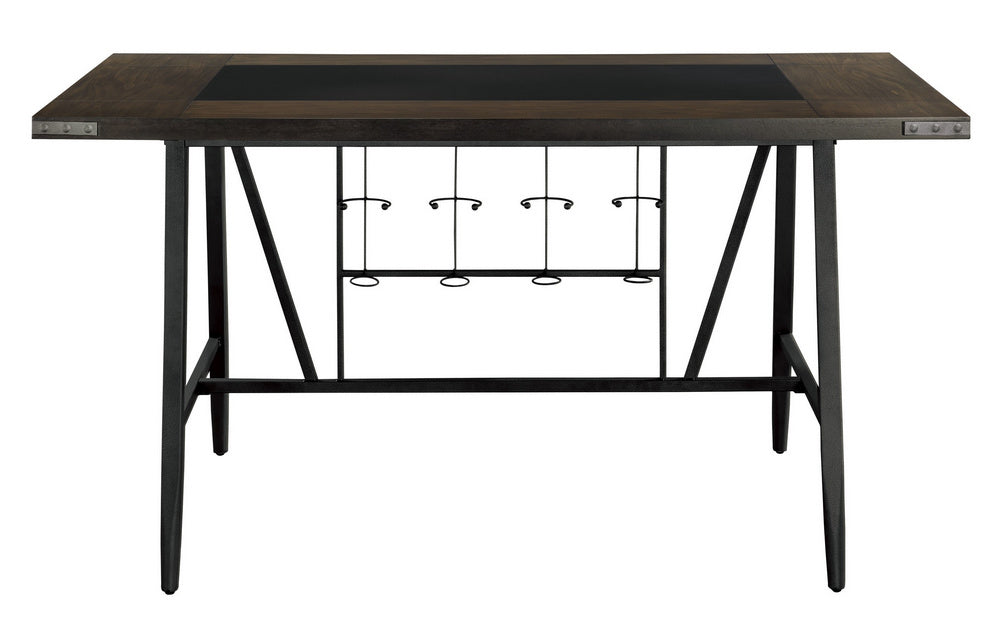 Appert Dark Gray Wood/Metal Counter Height Table