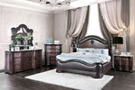 Arcturus Brown Leatherette/Wood Queen Bed