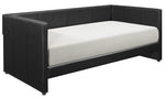 Arin Black Vinyl Twin Daybed