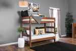 Arlette Mahogany Wood Twin/Twin Bunk Bed