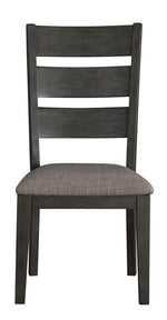 Baresford 2 Gray Fabric/Wood Side Chairs