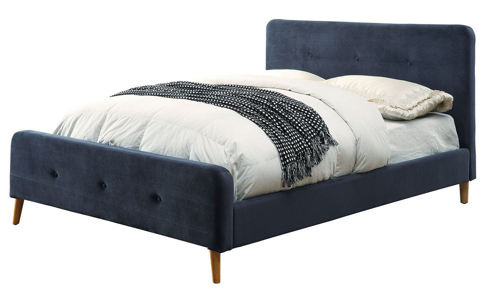 Barney Navy Flannelette Queen Bed