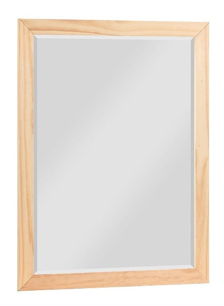 Bartly Natural Wood Frame/Glass Dresser Mirror