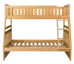 Bartly Natural Wood Twin over Full Bunk Bed