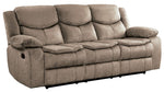 Bastrop Brown Fabric Manual Recliner Sofa